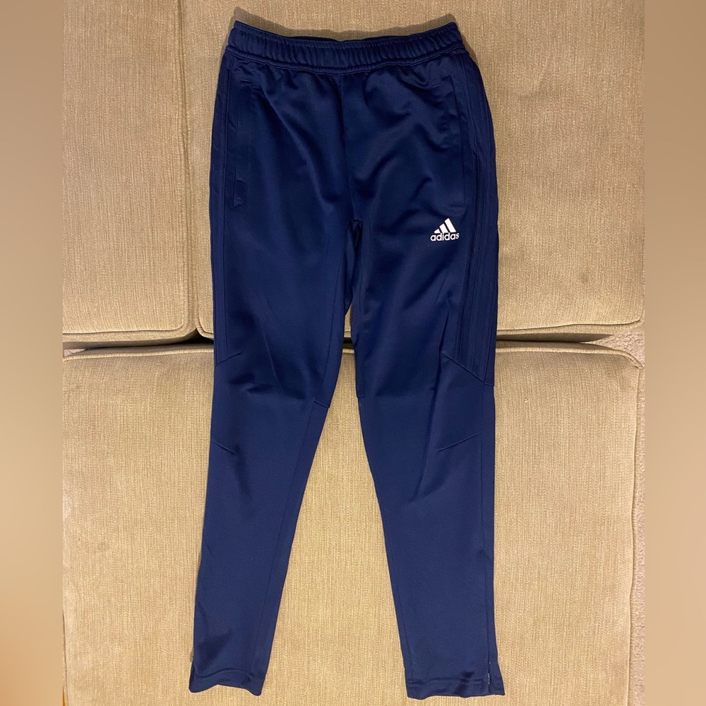 Navy blue adidas climatecool joggers